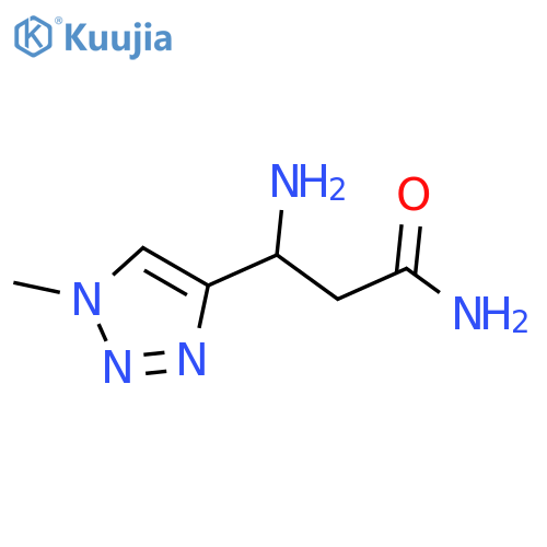3-Amino-3-(1-methyl-1H-1,2,3-triazol-4-yl)propanamide structure
