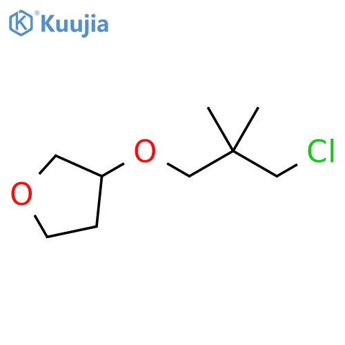 Furan, 3-(3-chloro-2,2-dimethylpropoxy)tetrahydro- structure