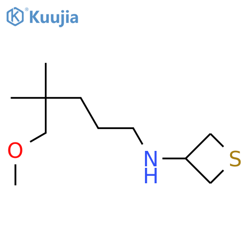 N-(5-methoxy-4,4-dimethylpentyl)thietan-3-amine structure