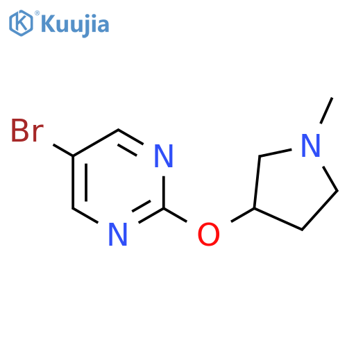 5-Bromo-2-[(1-methylpyrrolidin-3-yl)oxy]pyrimidine structure