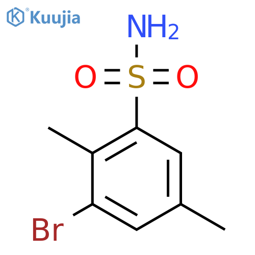 3-Bromo-2,5-dimethylbenzene-1-sulfonamide structure