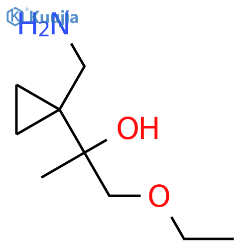 Cyclopropanemethanol, 1-(aminomethyl)-α-(ethoxymethyl)-α-methyl- structure