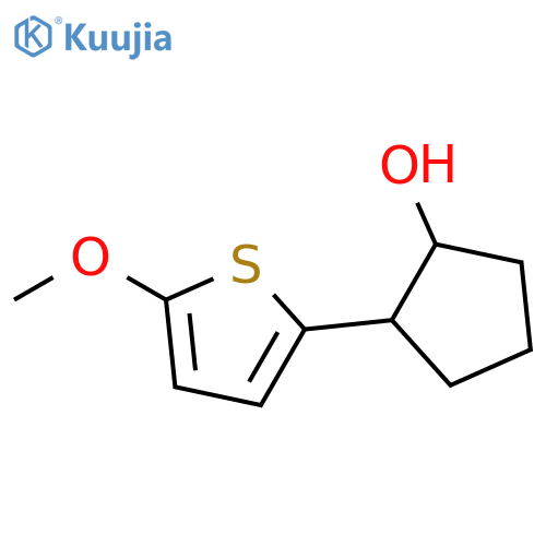 Cyclopentanol, 2-(5-methoxy-2-thienyl)- structure
