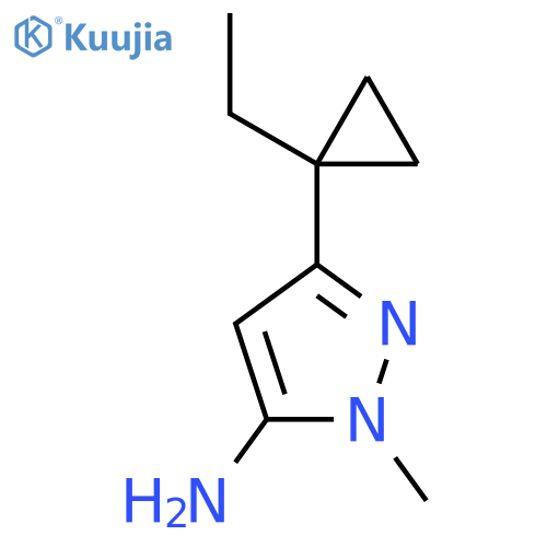 3-(1-Ethylcyclopropyl)-1-methyl-1H-pyrazol-5-amine structure