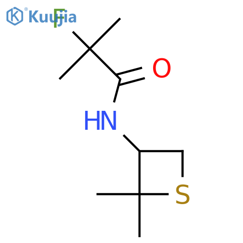N-(2,2-Dimethylthietan-3-yl)-2-fluoro-2-methylpropanamide structure