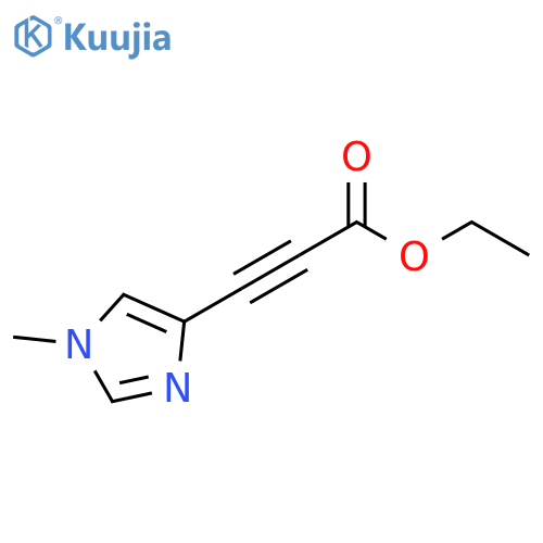 2-Propynoic acid, 3-(1-methyl-1H-imidazol-4-yl)-, ethyl ester structure