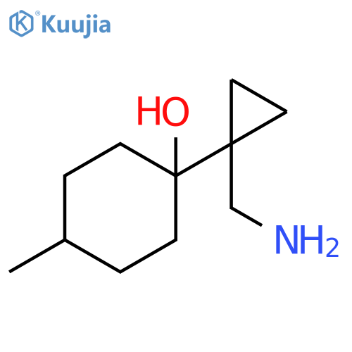 Cyclohexanol, 1-[1-(aminomethyl)cyclopropyl]-4-methyl- structure
