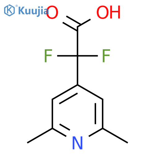 2-(2,6-Dimethylpyridin-4-yl)-2,2-difluoroacetic acid structure