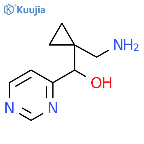 4-Pyrimidinemethanol, α-[1-(aminomethyl)cyclopropyl]- structure