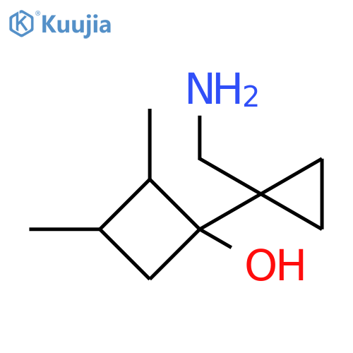 Cyclobutanol, 1-[1-(aminomethyl)cyclopropyl]-2,3-dimethyl- structure
