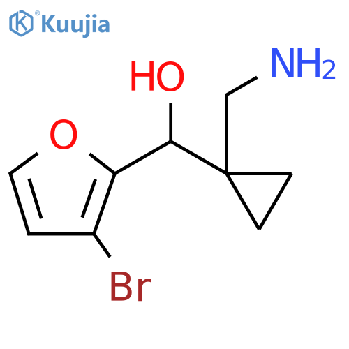2-Furanmethanol, α-[1-(aminomethyl)cyclopropyl]-3-bromo- structure
