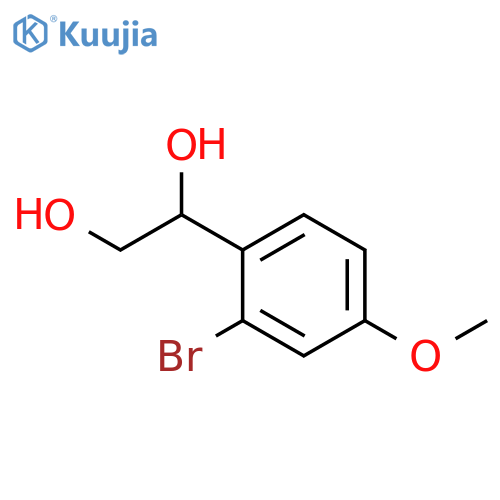 1-(2-Bromo-4-methoxyphenyl)-1,2-ethanediol structure