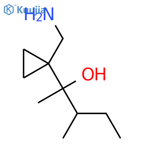 Cyclopropanemethanol, 1-(aminomethyl)-α-methyl-α-(1-methylpropyl)- structure