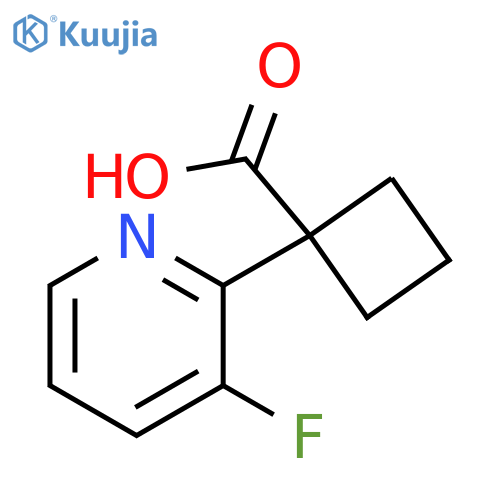 1-(3-Fluoropyridin-2-yl)cyclobutane-1-carboxylic acid structure