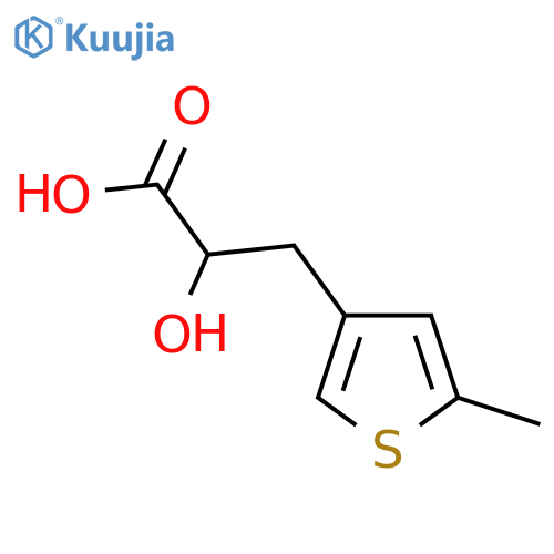 2-Hydroxy-3-(5-methylthiophen-3-yl)propanoic acid structure