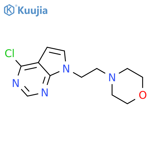 4-Chloro-7-(2-morpholinoethyl)-7H-pyrrolo[2,3-d]pyrimidine structure