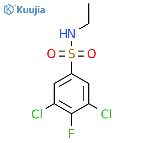 3,5-dichloro-N-ethyl-4-fluorobenzene-1-sulfonamide structure