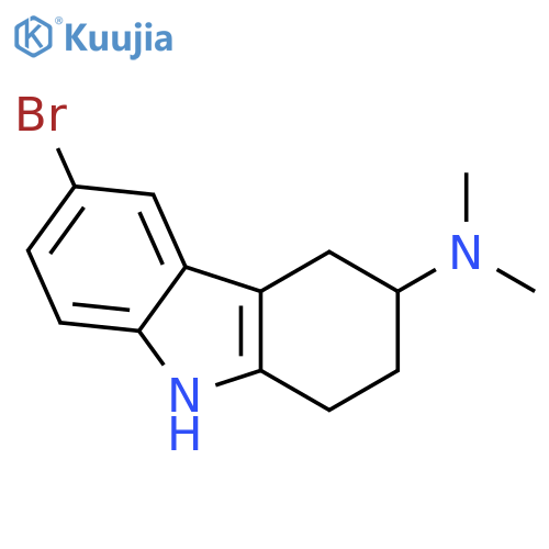 6-Bromo-3-(dimethylamino)-1,2,3,4-tetrahydro-9h-carbazole structure
