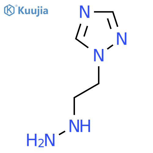 1-(2-hydrazinylethyl)-1H-1,2,4-triazole structure