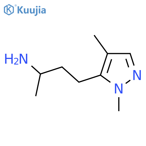 4-(1,4-dimethyl-1H-pyrazol-5-yl)butan-2-amine structure