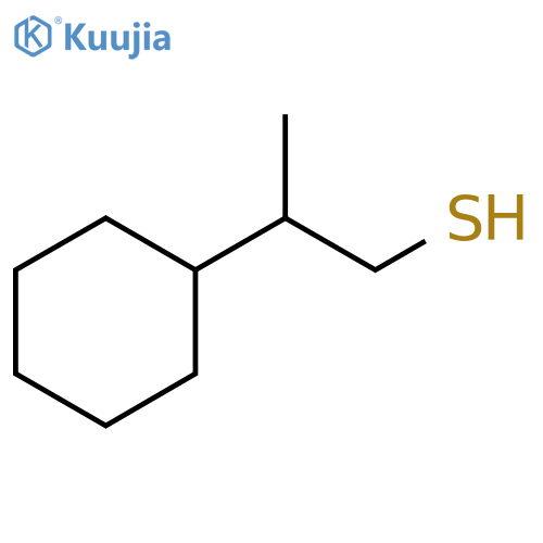 Cyclohexaneethanethiol, β-methyl- structure