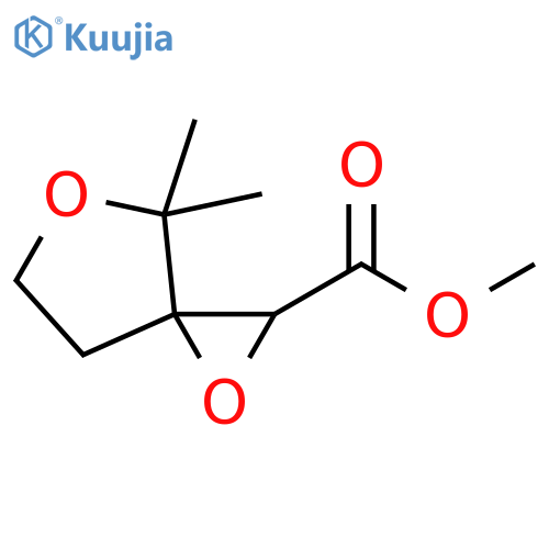 1,5-Dioxaspiro[2.4]heptane-2-carboxylic acid, 4,4-dimethyl-, methyl ester structure