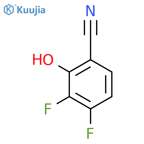 3,4-Difluoro-2-hydroxybenzonitrile structure