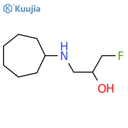 1-(cycloheptylamino)-3-fluoropropan-2-ol structure