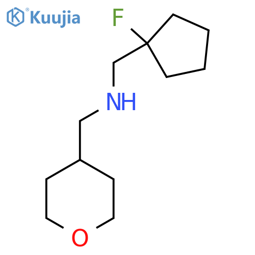 [(1-Fluorocyclopentyl)methyl][(oxan-4-yl)methyl]amine structure