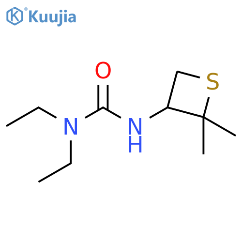 1-(2,2-dimethylthietan-3-yl)-3,3-diethylurea structure