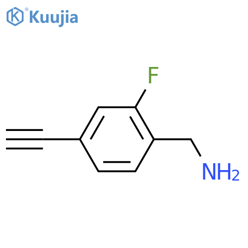(4-Ethynyl-2-fluorophenyl)methanamine structure