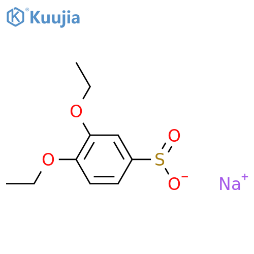 Sodium 3,4-diethoxybenzene-1-sulfinate structure