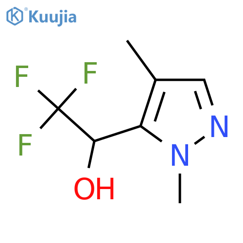 1-(1,4-Dimethyl-1h-pyrazol-5-yl)-2,2,2-trifluoroethan-1-ol structure