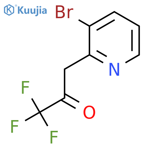 3-(3-Bromopyridin-2-yl)-1,1,1-trifluoropropan-2-one structure