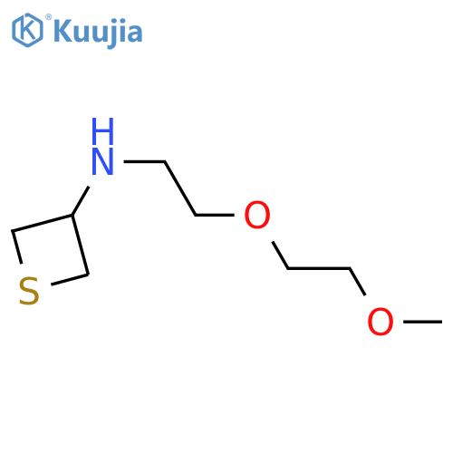 N-[2-(2-methoxyethoxy)ethyl]thietan-3-amine structure