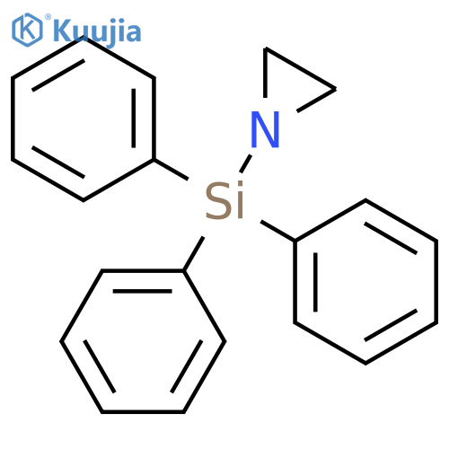 Aziridine, 1-(triphenylsilyl)- structure