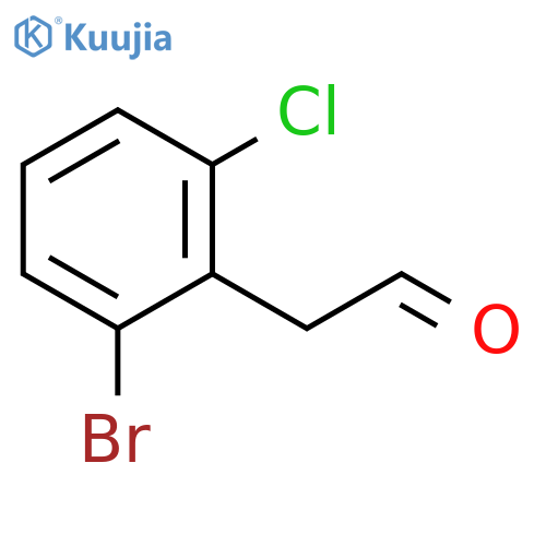 2-Bromo-6-chlorobenzeneacetaldehyde structure
