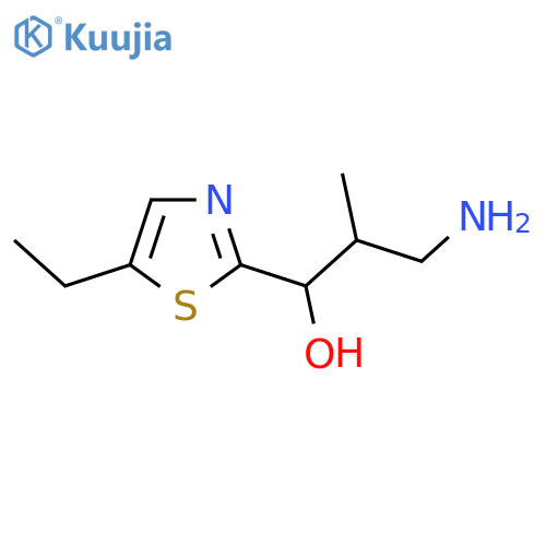 2-Thiazolemethanol, α-(2-amino-1-methylethyl)-5-ethyl- structure