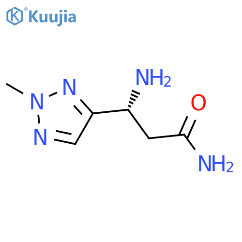 2H-1,2,3-Triazole-4-propanamide, β-amino-2-methyl-, (βR)- structure