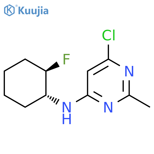 6-Chloro-N-(1R,2R)-2-fluorocyclohexyl-2-methylpyrimidin-4-amine structure
