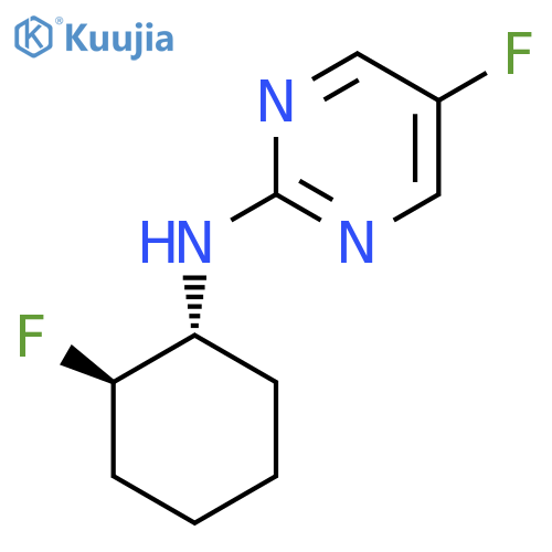 5-Fluoro-N-(1R,2R)-2-fluorocyclohexylpyrimidin-2-amine structure