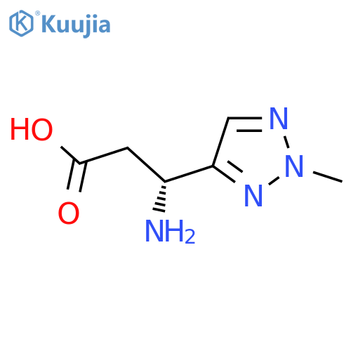 (3R)-3-Amino-3-(2-methyl-2H-1,2,3-triazol-4-yl)propanoic acid structure