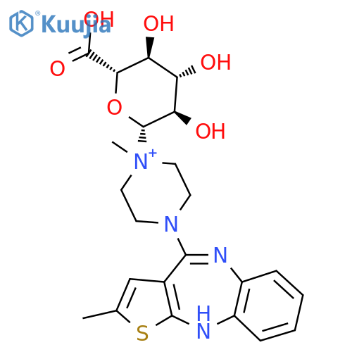 Olanzapine 4'-N-glucuronide structure