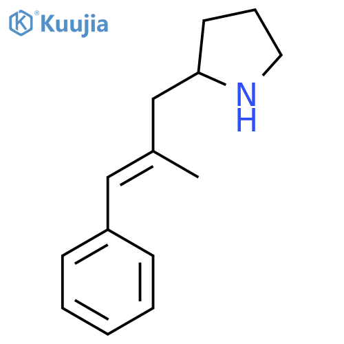 2-(2-Methyl-3-phenylprop-2-en-1-yl)pyrrolidine structure