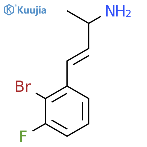 4-(2-Bromo-3-fluorophenyl)but-3-en-2-amine structure