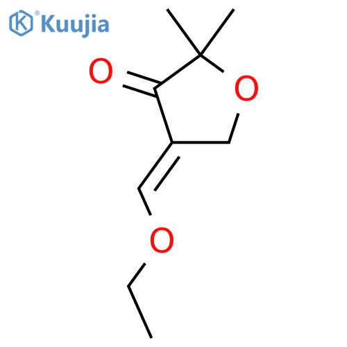 4-(Ethoxymethylidene)-2,2-dimethyloxolan-3-one structure