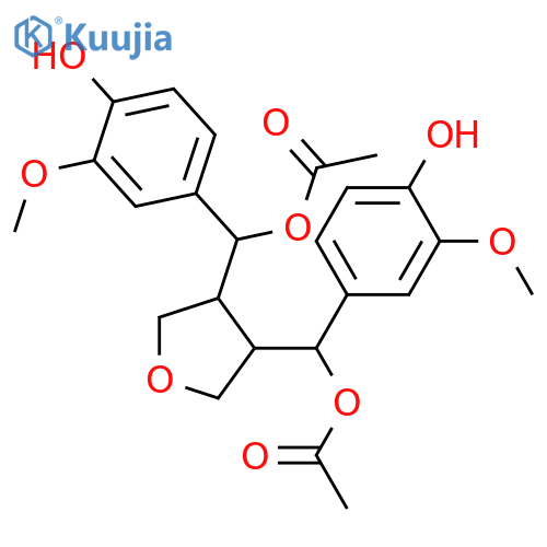 9,9'-Epoxy-8,8'-lignan-3,3',4,4',7,7'-hexol; (7ξ,7'ξ,8R*,8'S*)-form, 3,3'-Di-Me ether, 7,7'-di-Ac structure