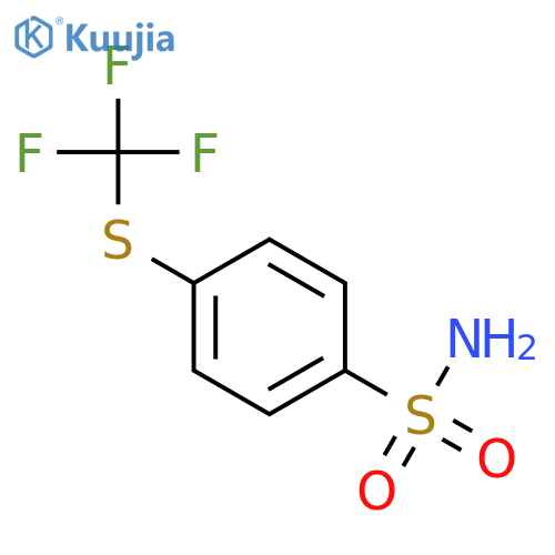 4-(trifluoromethyl)sulfanylbenzene-1-sulfonamide structure