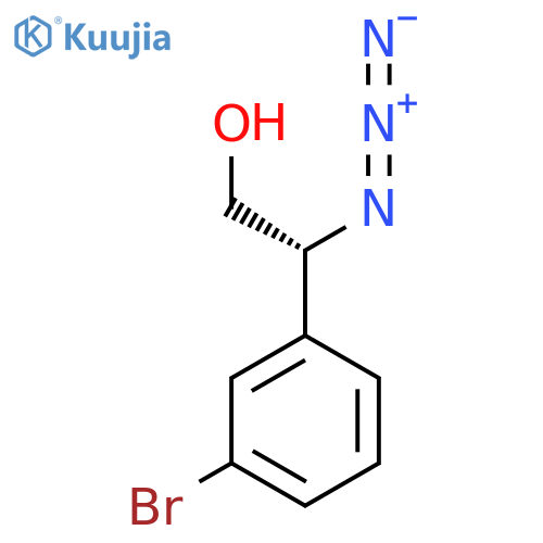(R)-2-(3-Bromophenyl)-2-azidoethanol structure
