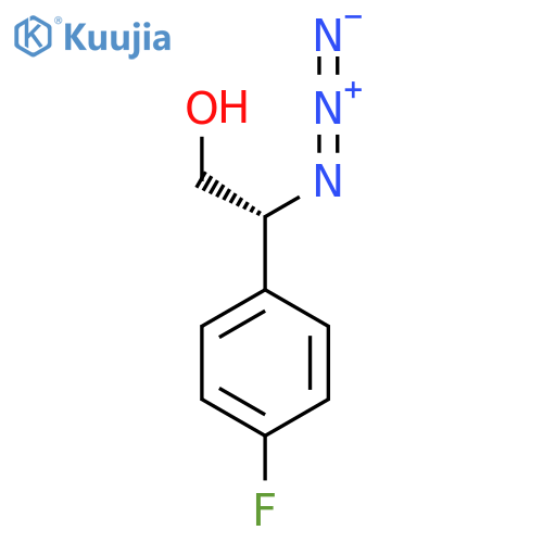 (2R)-2-azido-2-(4-fluorophenyl)ethanol structure